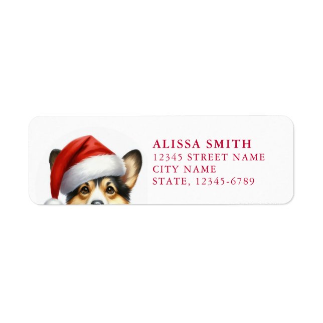 Pembroke Welsh Corgi Return Address Label (Front)