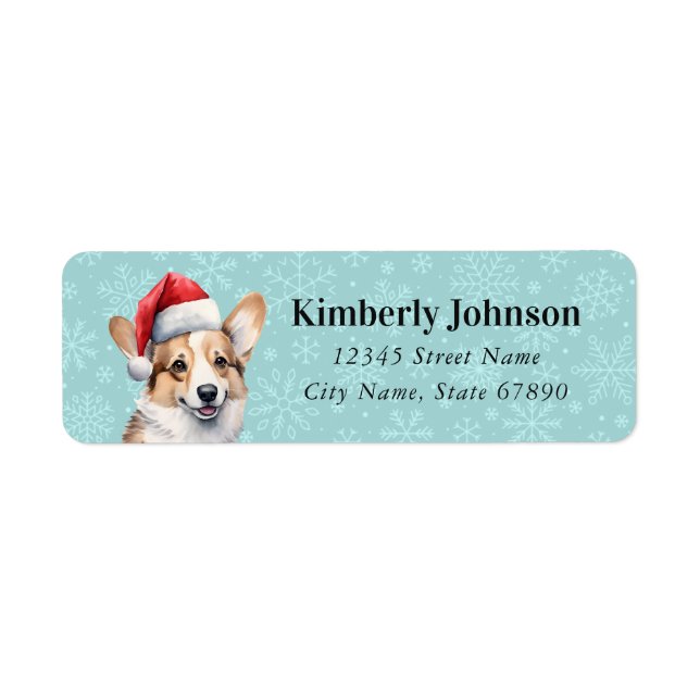Pembroke Welsh Corgi Return Address Labels (Front)
