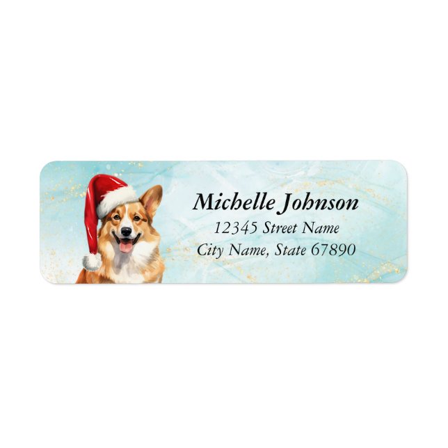 Pembroke Welsh Corgi Return Address Labels (Front)