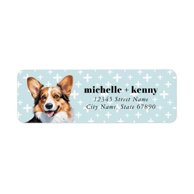 Pembroke Welsh Corgi Return Address Labels (Front)