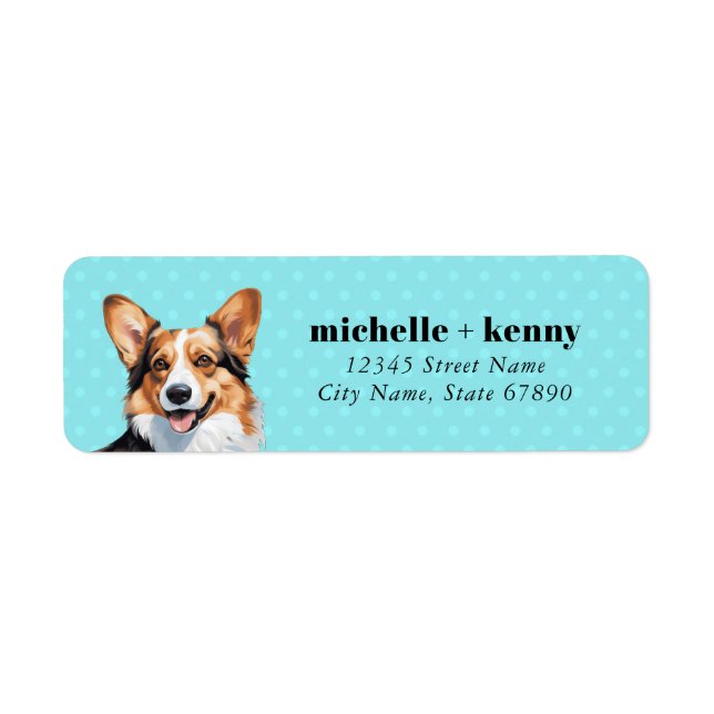 Pembroke Welsh Corgi Return Address Labels (Front)