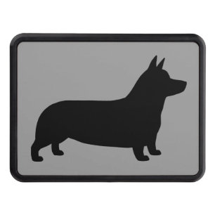 Pembroke Welsh Corgi Silhouette Trailer Hitch Cover