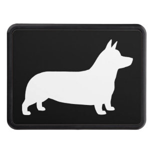 Pembroke Welsh Corgi Silhouette Trailer Hitch Cover