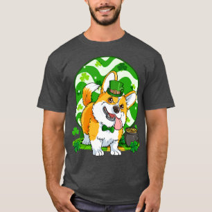 Pembroke Welsh Corgi  St Patricks Day Irish Dog T-Shirt