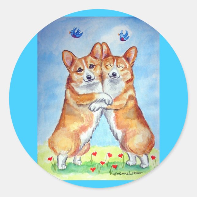 Pembroke Welsh Corgi Stickers (Front)