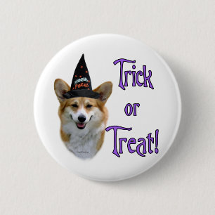 Pembroke Welsh Corgi Trick 2 Inch Round Button