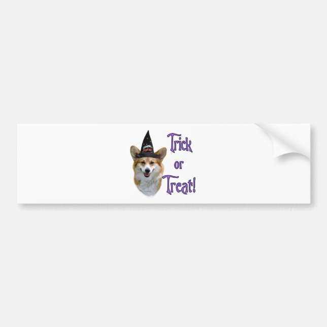 Pembroke Welsh Corgi Trick Bumper Sticker (Front)