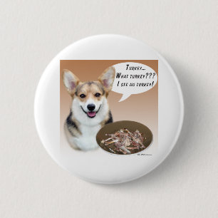 Pembroke Welsh Corgi Turkey - Button