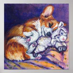 Pembroke Welsh Corgi Wall Print