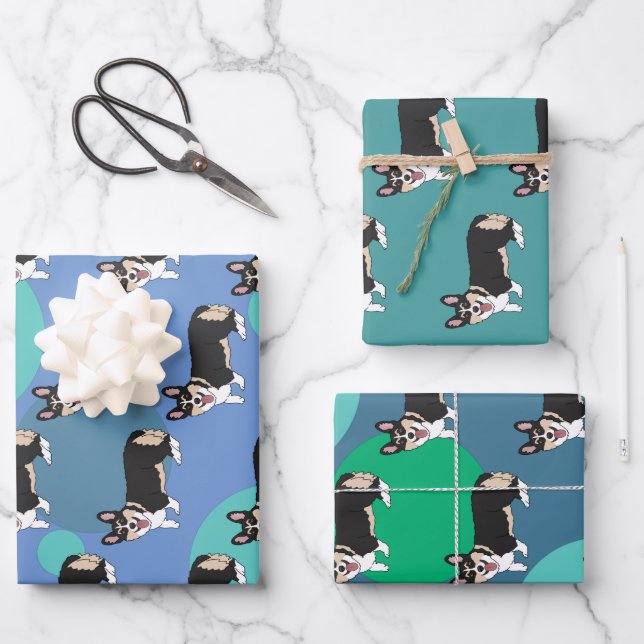 Pembroke Welsh Corgi  Wrapping Paper Sheet (Front)