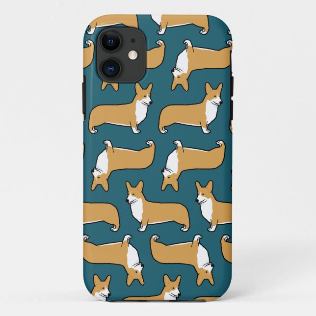 Pembroke Welsh Corgis Pattern Case-Mate iPhone Case (Back)