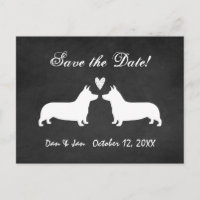 Pembroke Welsh Corgis Wedding Save the Date