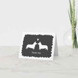 Pembroke Welsh Corgis Wedding Thank You