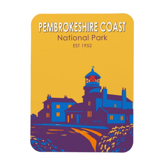 Pembrokeshire Coast National Park Lighthouse Magnet (Vertical)