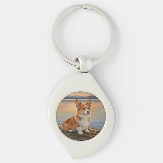 Pembrook Welsh Corgi Keychain (Front)