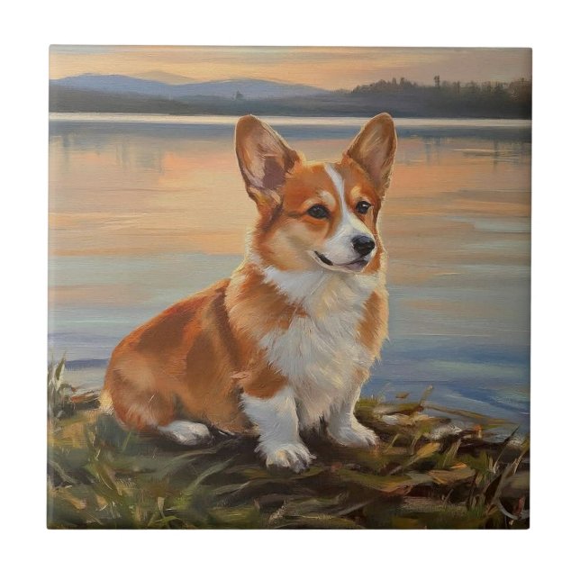 Pembrook Welsh Corgi Tile (Front)