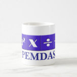 PEMDAS mathematical mug<br><div class="desc">For those who do not want to forget the order of mathematical operations... </div>