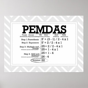PEMDAS POSTER