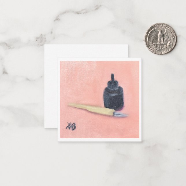 Pen and Ink Card (Front/Back In Situ)