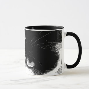 Pen and Ink Cat Mug