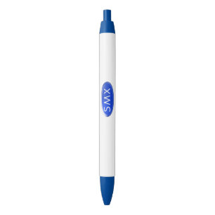 Pen - Blue Initial Medallion