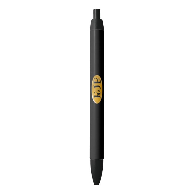 Pen - Initial Medallion (Front Vertical)