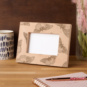pen & Ink Butterfly Pattern Etched Frames