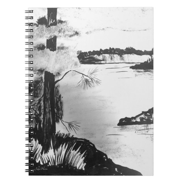 Pen & Ink Landscape Notebook (Front)