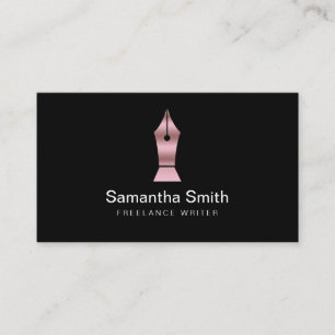 Pen Logo Freelance Writer and Calligraphy Writer Business Card
