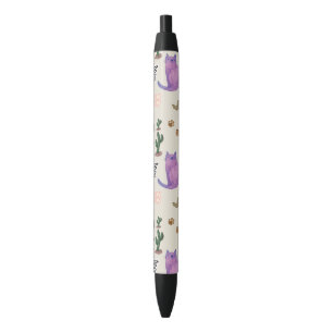 Pen Office and School  Cat Fish Paws Cactus Meow