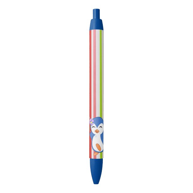 Pen Office and School Pen Penguin Valentine's Day (Front Vertical)