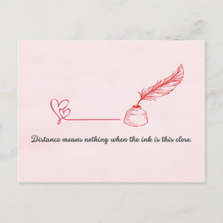 Pen Pal Valentine's Day Postcard