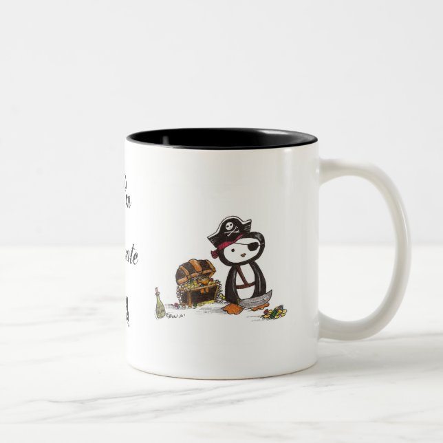 Pen Pirate Two-Tone Coffee Mug (Right)