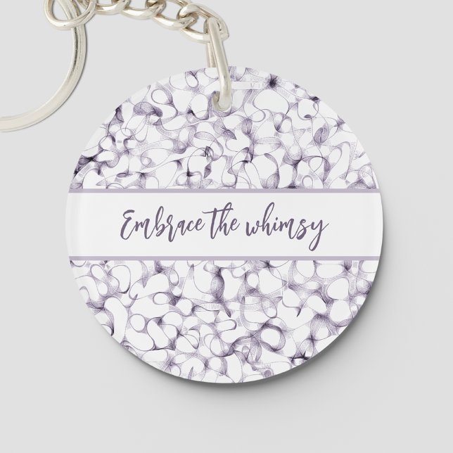 Pen Strokes Abstract Script Keychain (Creator Uploaded)