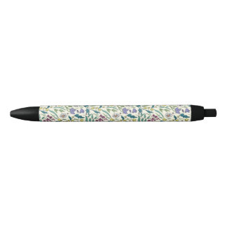 Pen with wildflowers pattern