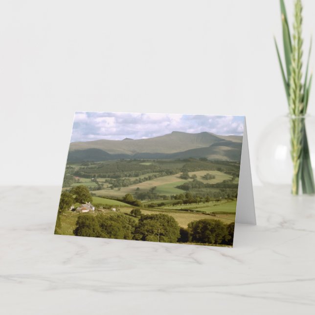 Pen y Fan and Criben, Brecon, Wales Card (Front)