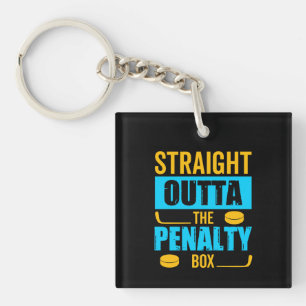 Penalty Box Hockey Keychain