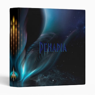 Penapia Fractal Art Three Ring Binder