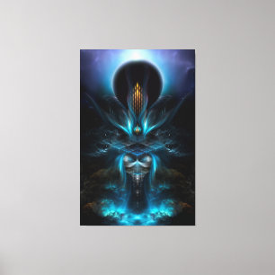 Penapia Fractal Art Wrapped Canvas