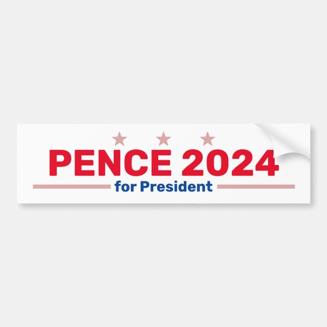 Pence 2024 autocollant pare-chocs (Devant)