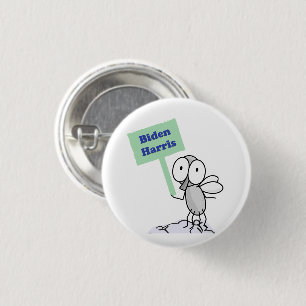 Pence Fly for Biden Harris 1 Inch Round Button