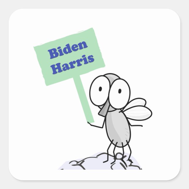 Pence Fly for Biden Harris Square Sticker (Front)