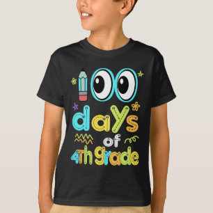 Pencil 100 Days Of 4th Grade 100th Day Of School G T-Shirt