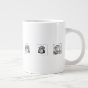 Pencil Animal Collection Mug - Monkeys