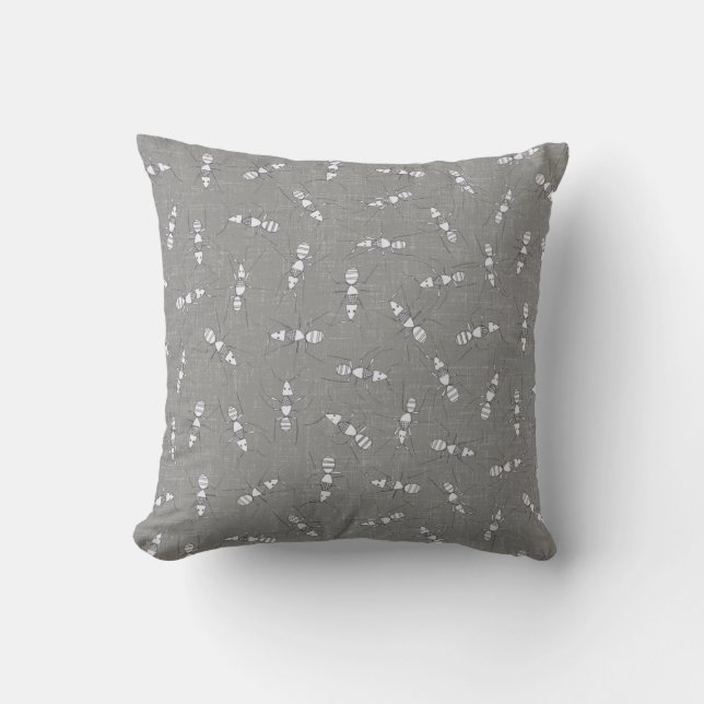 pencil ants throw pillow (Front)