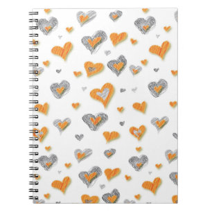 Pencil Art Hearts Notebook