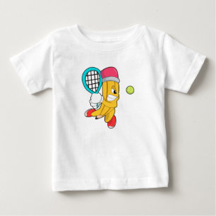 Pencil at Tennis with Tennis racket Baby T-Shirt