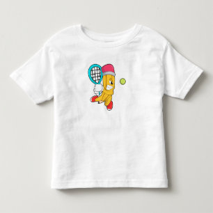 Pencil at Tennis with Tennis racket Toddler T-shirt