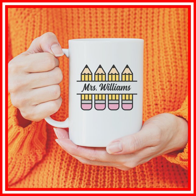 Pencil Back To School Teacher Appreciation Coffee Mug (Creator Uploaded)