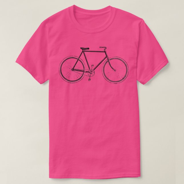 Pencil Bicycle  T-Shirt (Design Front)